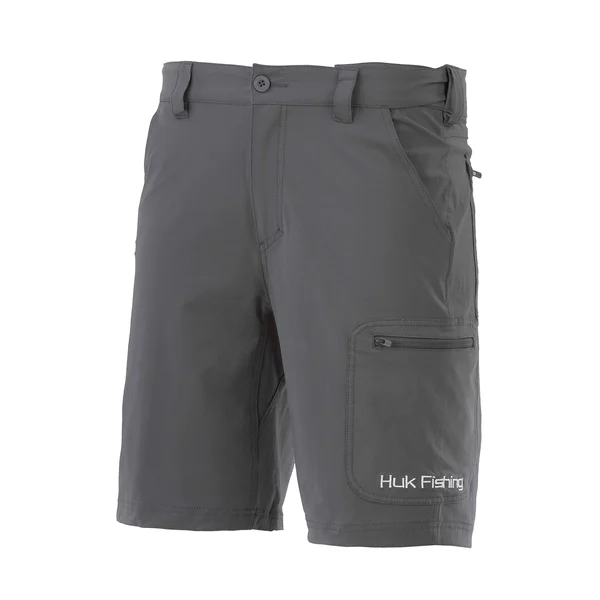 Huk Next Level 10.5 inch Shorts - Mens, Charcoal, Small
