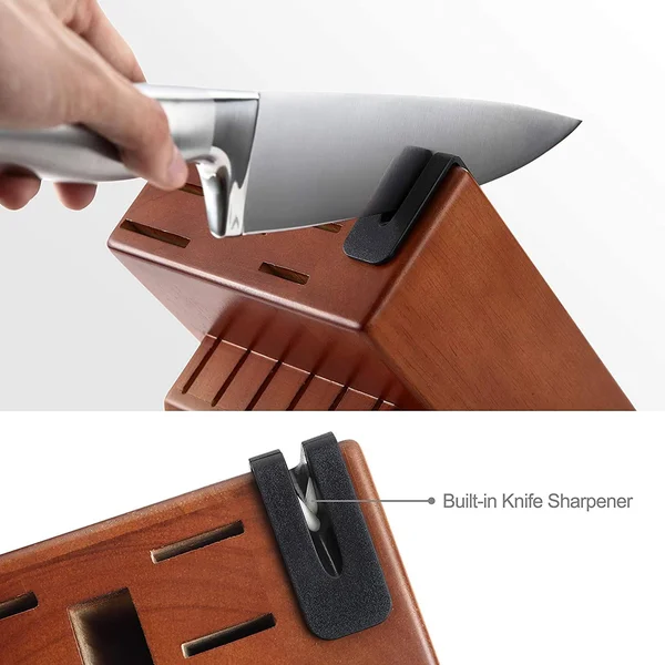 McCook MC29 Knife Sets, 15 Pieces German Stainless Steel Kitchen Knife Block Sets