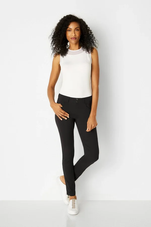 Luisa Skinny Jean Pant, Grey, M, Best Women's Travel Clothing