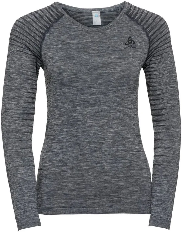 Odlo Women's Performance Light Long Sleeve Base Layer Top - Grey