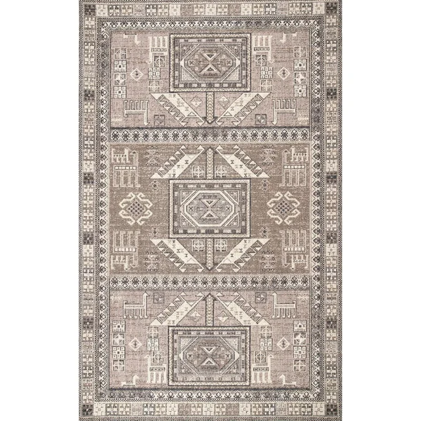 nuLOOM Transitional Aztec Sahiry Area Rug, Size: 4& x 6&