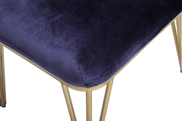 Iconic Home Callahan Velvet Tufted Dining Chair (Set of 2) Navy