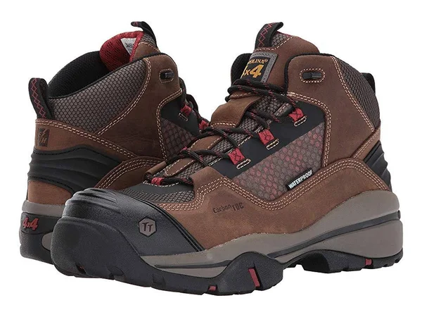 Men's Carolina Ca4551 5 inch Waterproof Composite Toe 4x4 Hiker - Size: 11, Brown