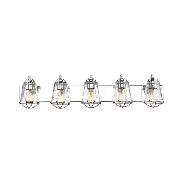 Z-Lite 444-5V-CH Mariner 5 Light Vanity, Chrome