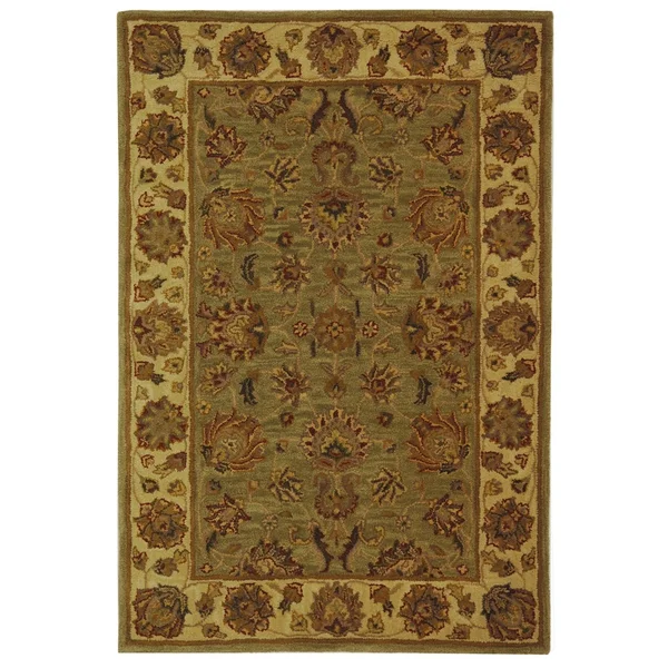 Safavieh Heritage HG343A Green, Gold 4& x 6& Area Rug