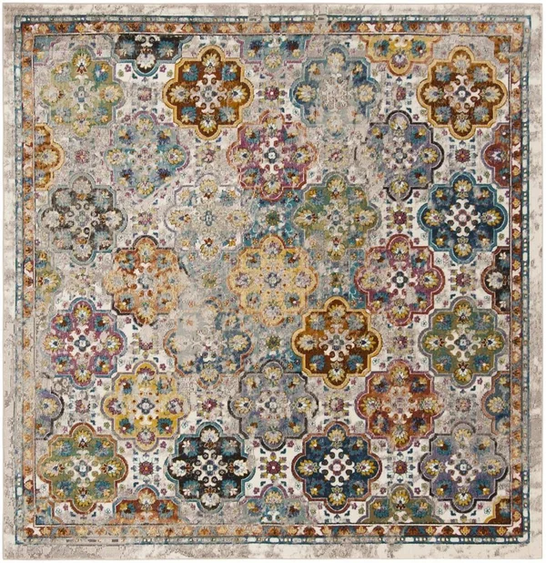 Safavieh Aria ARA161E 6&5x22 x 6&5x22 Square Beige, Multi Area Rug