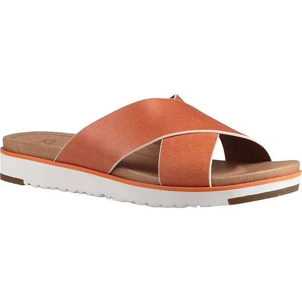 Women's Ugg Kari Slide, Size: 10 M, Fire Opal Leather