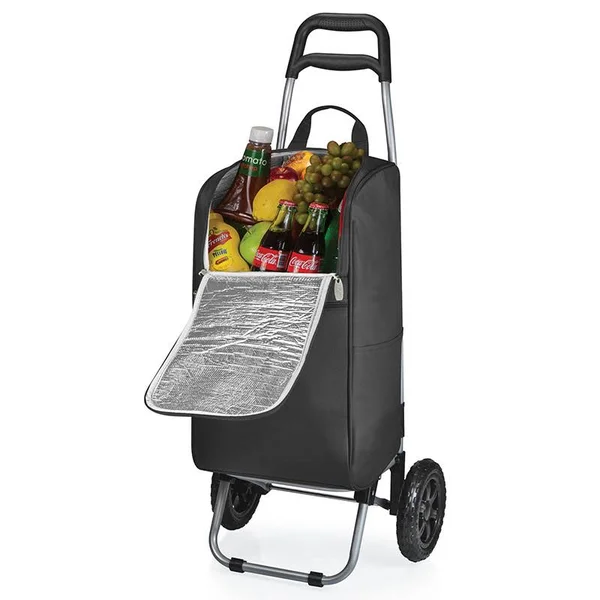 Picnic Time 545-00-175-444-0 Ohio State Buckeyes Black Cart Cooler