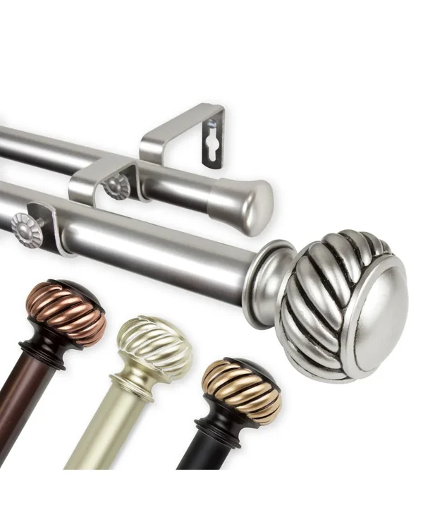 Rod Desyne Baldir 1x22 Double Curtain Rod - Bronze