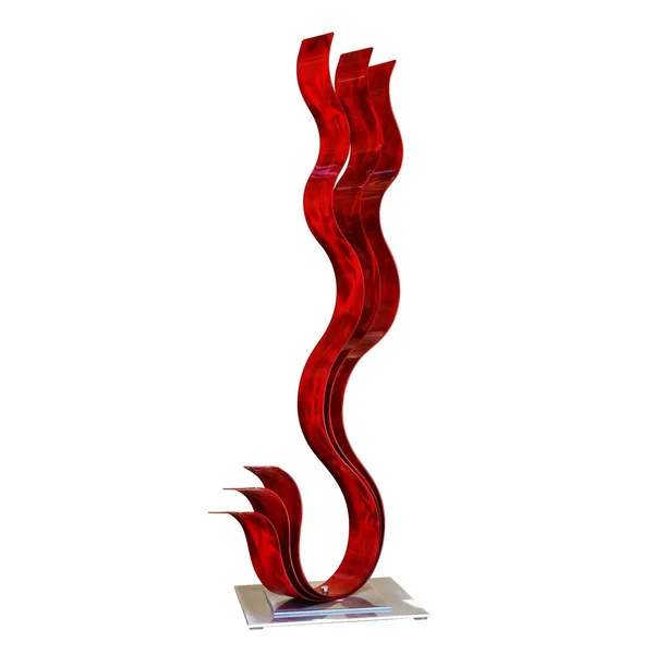 Statements2000 Abstract Metal Art Sculpture Centerpiece Decor by Jon Allen - Transitions Flat Base - Aqua