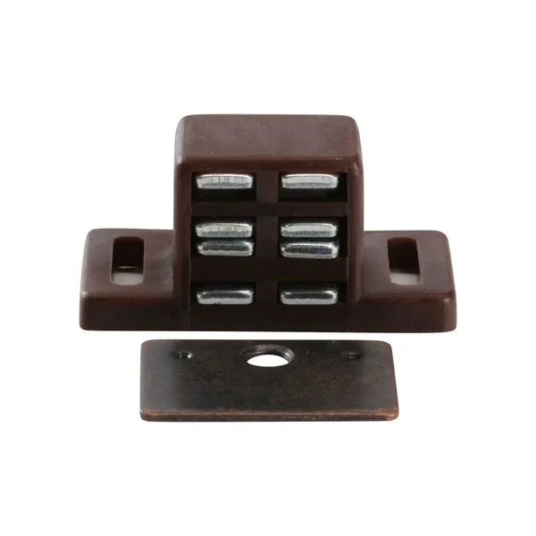 Rok Hardware Heavy Duty 15 lb High Magnetic Catch, Brown, 2 Pack
