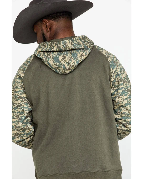 Ariat Men's Digital Camo Patriot Hoodie - Sage