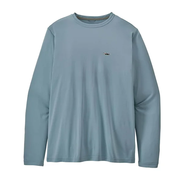 Patagonia Men's Long Sleeve Capilene Cool Daily Fish Graphic Shirt - Tarpon Berlin Blue XXL
