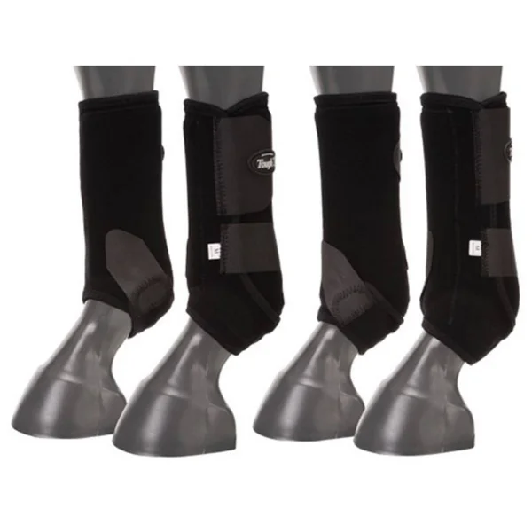 Tough-1 Extreme Vented Sport Boots - Set of 4, Green