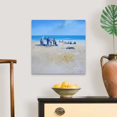 Family Day by Craig Trewin Penny - Painting Print on Canvas Highland Dunes Format: Wrapped Canvas, Size: 20x22 H x 20x22 W x 1.2