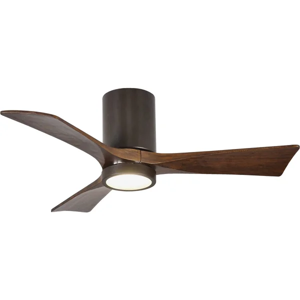 Irene Hugger Ceiling Fan with Light by Matthews Fan Company, Gloss White, IR3HLK-WH-WA-60
