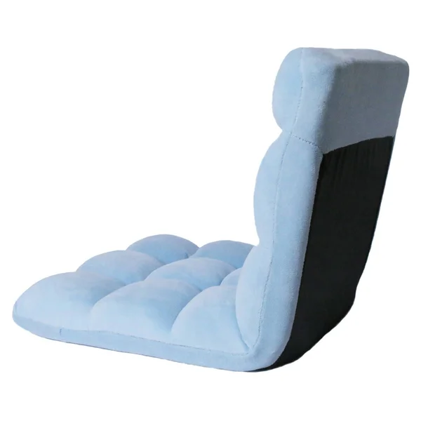 Chic Home Loungie Armless Quilted Recliner Chair, Light Blue