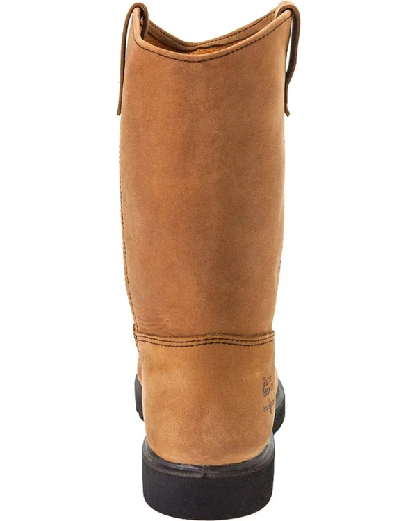 Georgia Boot Farm and Ranch Wellington Work Boots - Mississippi Tan, 8