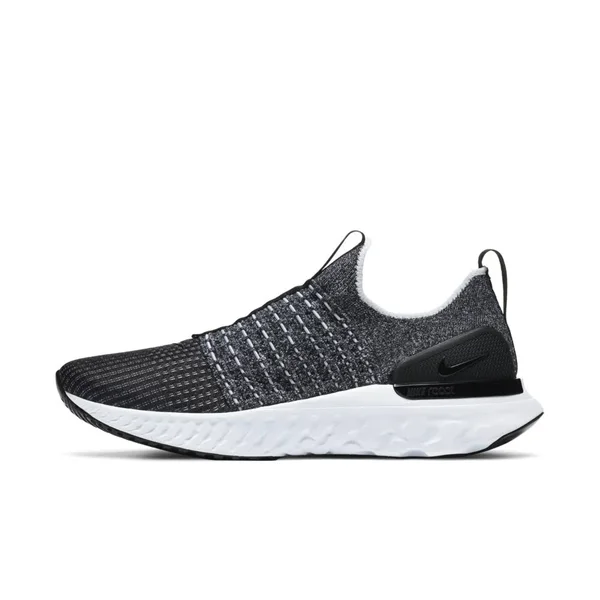Nike Men's React Phantom Run Flyknit 2 Running Shoes, Black