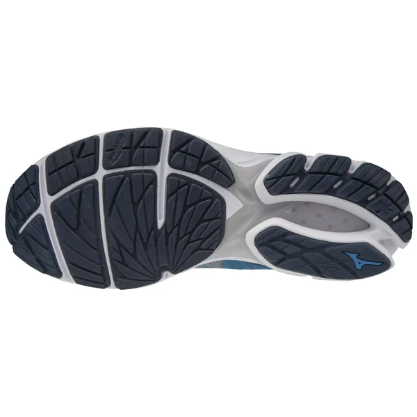 Men's Mizuno Rider Waveknit 3 Running Shoe - Size: 7 Wide, Blue
