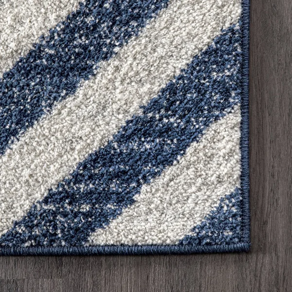 nuLOOM Zadie Geometric Area Rug, Blue, 8x10 ft
