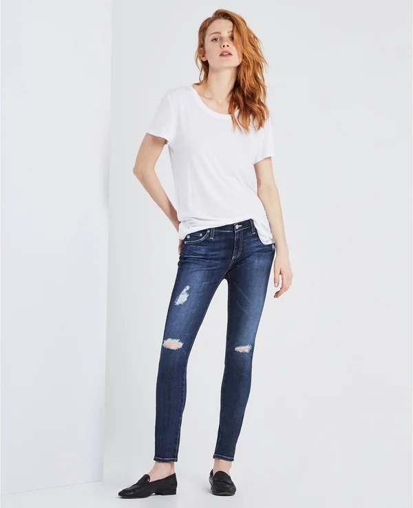 Ag Jeans - Legging Ankle in 11 Years Swapmeet - Blue