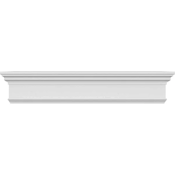 Ekena Millwork CRH07X79 79x22 Bottom Width x 82 7/8x22 Top Width x 7 1/4x22H x 1x22P Traditional Crosshead with Trim