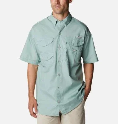 Columbia Bonehead Short Sleeve Shirt - Aqua - 1011772-345 2x