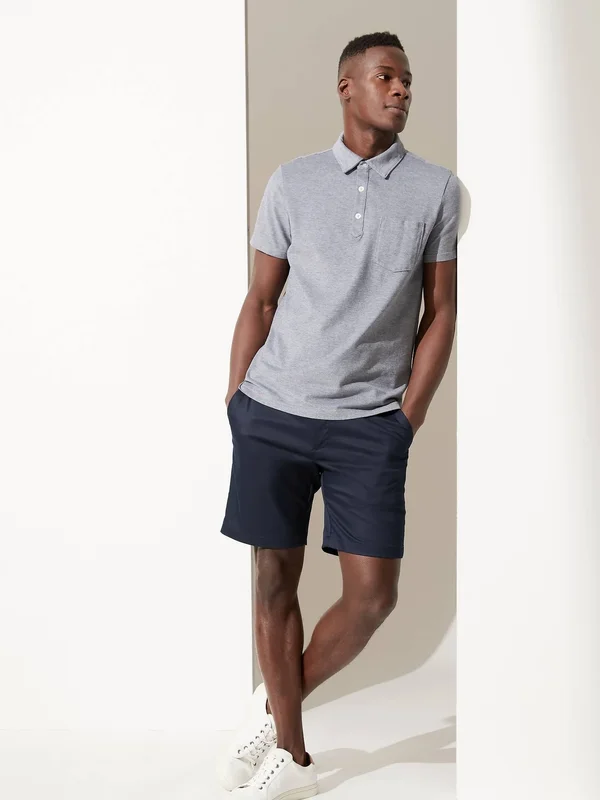 Banana Republic Men's 9x22 Slim Core Temp Short Navy Size 44W