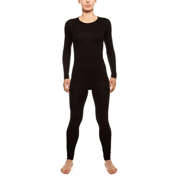 menique Women's Merino 160 Long Sleeve Set Black M - Black
