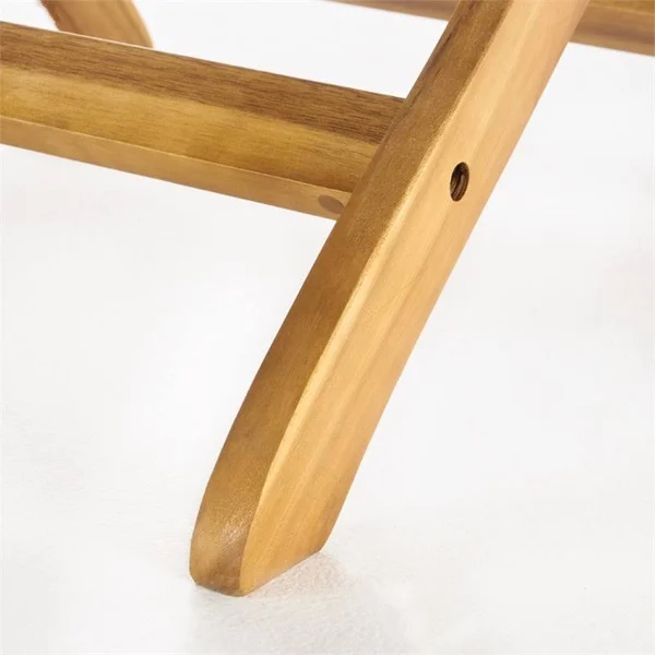 Noble House Positano 3 Piece Outdoor Acacia Wood Bistro Set in Natural