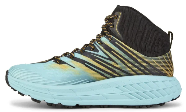 Hoka One One Women's Speedgoat Mid 2 GTX - 6 - Antigua Sand - Golden Rod