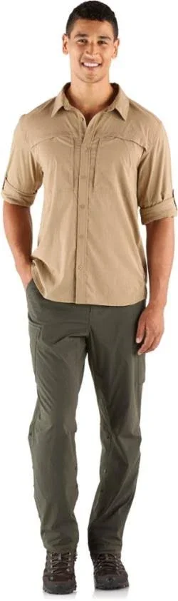 Rei Co-op Men's Sahara Solid Long-Sleeve Shirt Brown XL