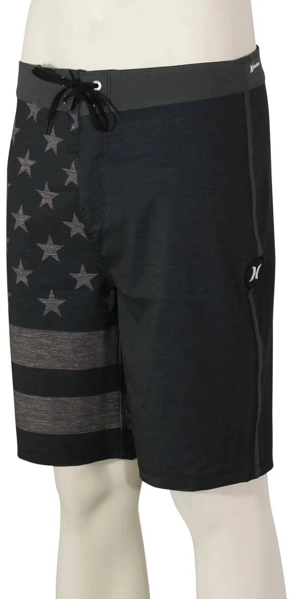 Hurley Men's Phantom Patriot 20x22 Board Shorts - Black