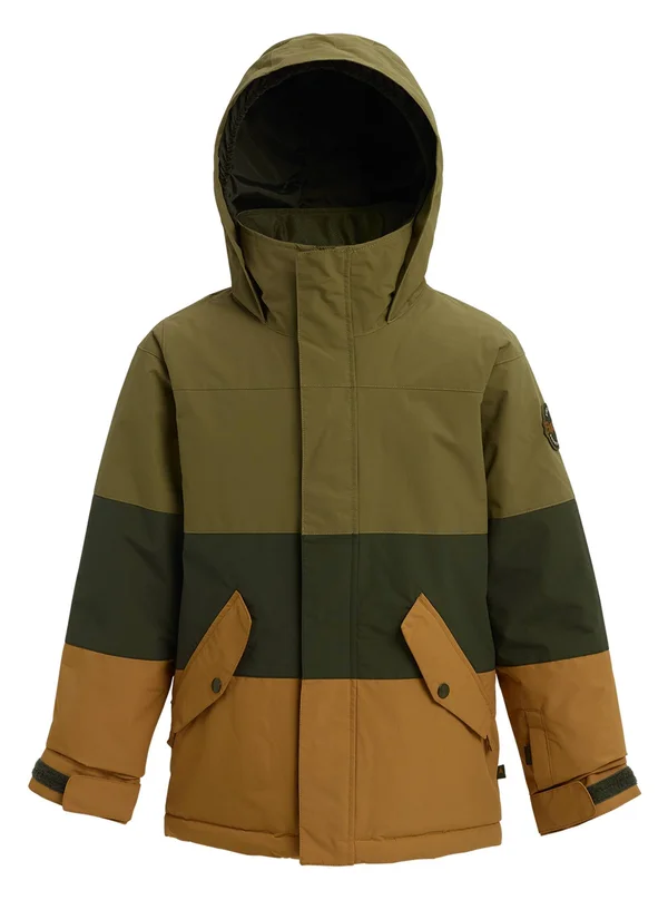 Burton Boys' Symbol Jacket - Large - Martini Olive Multi