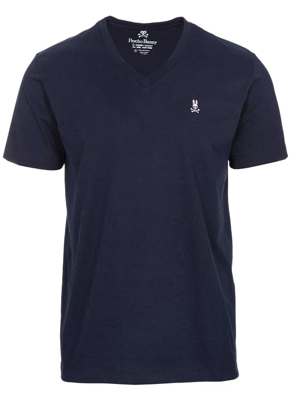 Mens Classic V Neck Tee - B6U100ARPC 410 Navy, Xxs