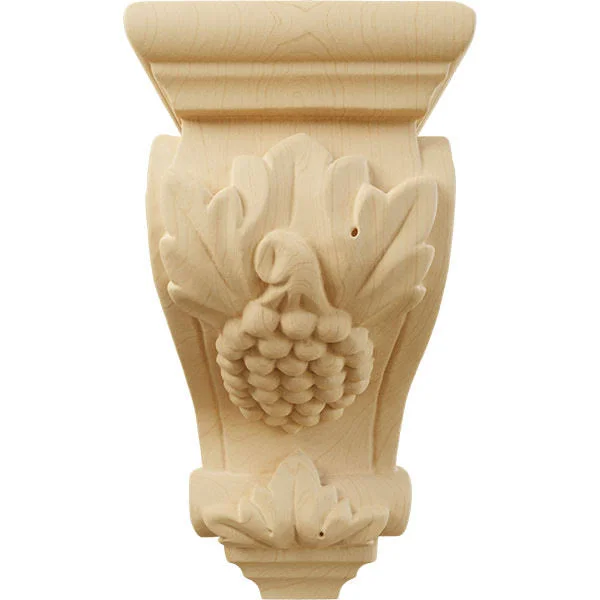 Ekena Millwork CORW03X04X07GRAL 3 1/2x22W x 4x22D x 7x22H Small Grape Corbel - Alder