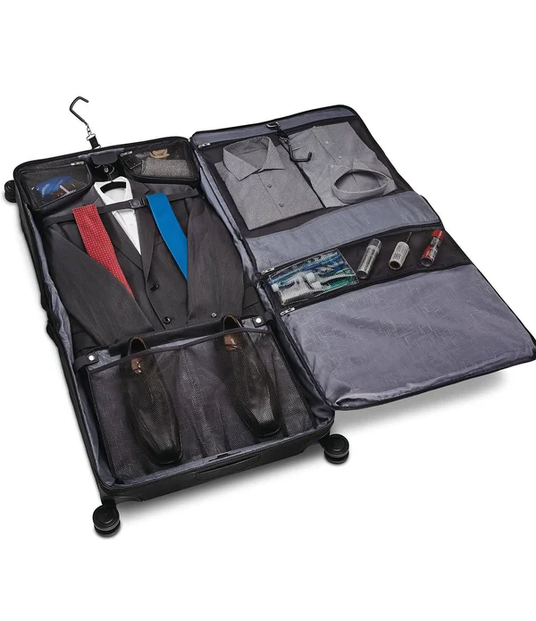 Samsonite Obsidian Black Silhouette 16 Duet Spinner Garment Bag, 22.25" x 22.5" x 11.75"