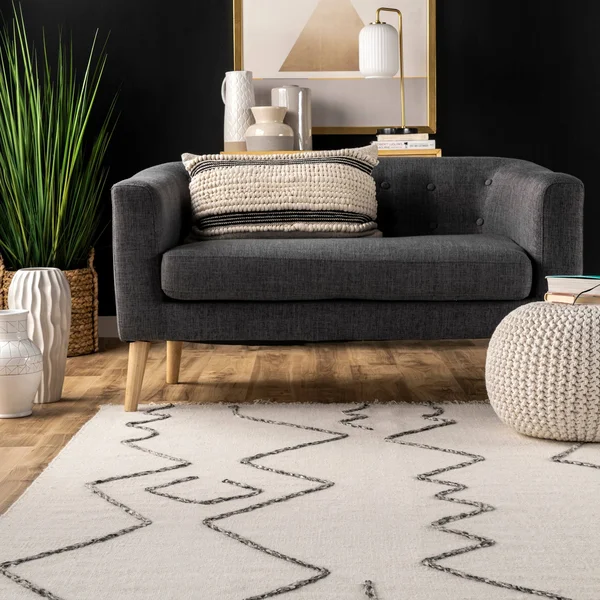 nuLOOM Moira Tribal Flatweave Tassel Area Rug, Size: 3& x 5&