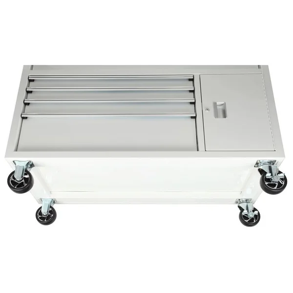 Husky 56 in. W 5-Drawer 1-Door, Deep Tool Chest Mobile Workbench in Gloss White