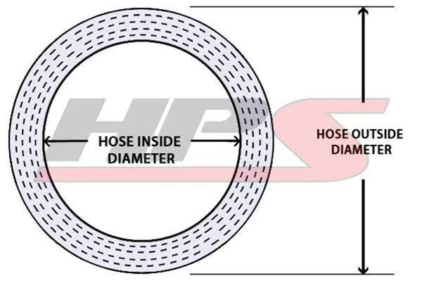 HPS 1.75x22 - 2.5x22 ID High Temp 4-ply Reinforced Silicone 45 Degree Elbow Reducer Hose Black (45mm - 63mm ID)