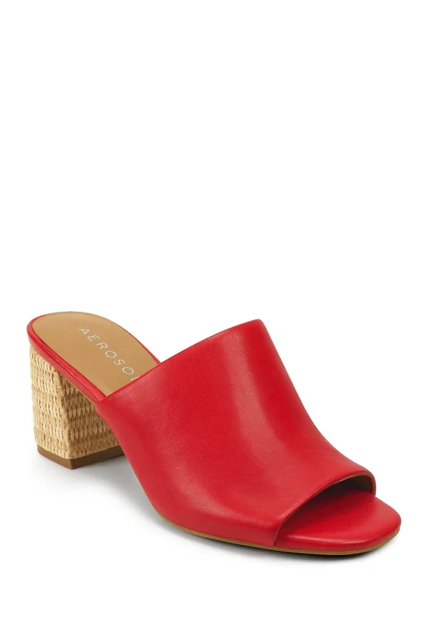Women's Aerosoles Erie Heeled Slide, Size: 8, Red