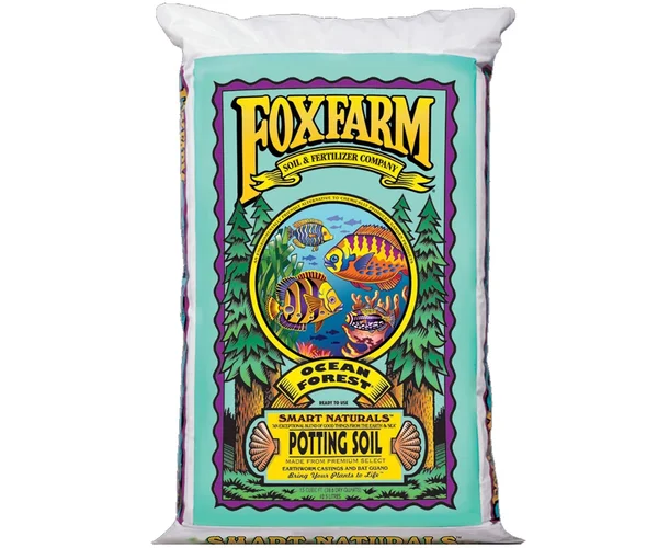 (2) FoxFarm Fx14000 Ocean Forest Garden Potting Soil Bags 6.3-6.8 Ph 3 Cu ft