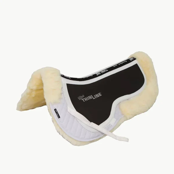 Thinline Ultra Sheepskin Comfort Half Saddle Pad [large] White