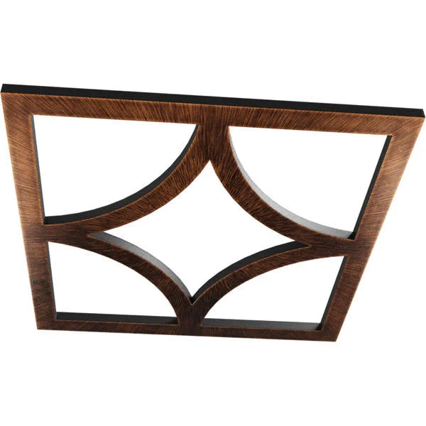 Ekena Millwork CMPP26X26STACO 26x22OD x 16 5/8x22ID x 3/4x22P Statesman Architectural Grade PVC Pierced Ceiling Medallion, Antiq