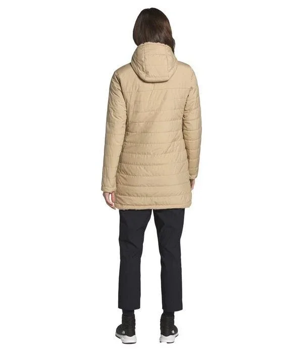 The North Face Women's Mossbud Insulated Reversible Parka Khaki XL