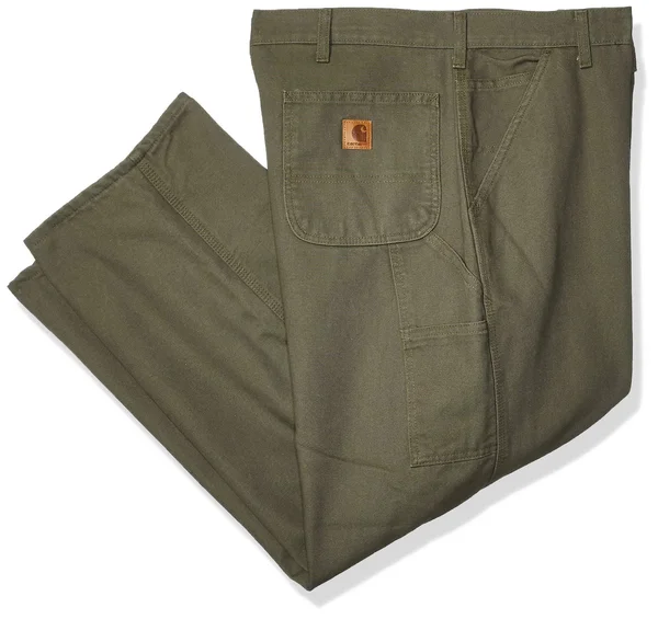 Carhartt Men's Flannel Lined Washed Duck Dungaree