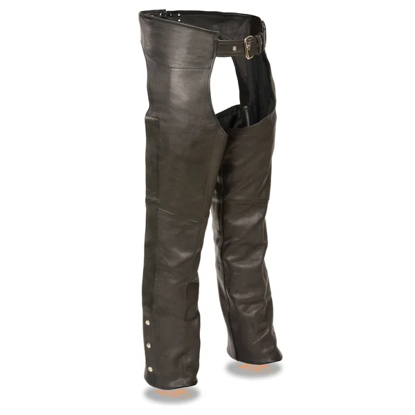 Milwaukee Leather Mens Fully Lined Naked Cowhide Chaps Black, Men's, Size: Small
