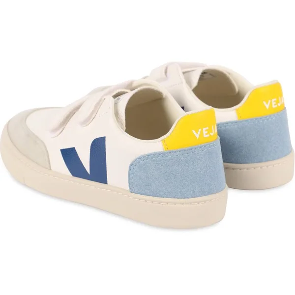 Veja - Velcro V-12 Leather Sneakers - Girl - Blue