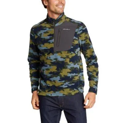 Eddie Bauer Men's Cloud Layer Pro 1/4-Zip Pullover - Green - XXL
